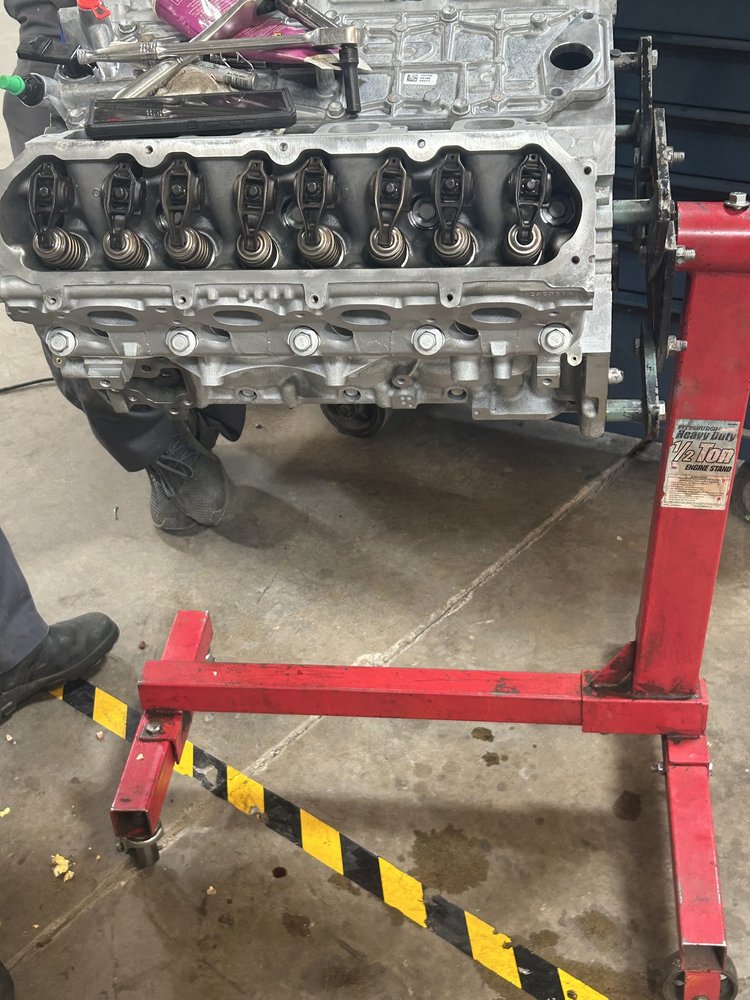 Transmission repair on the bench at Five Star Engine Rebuilders, Dallas, TX