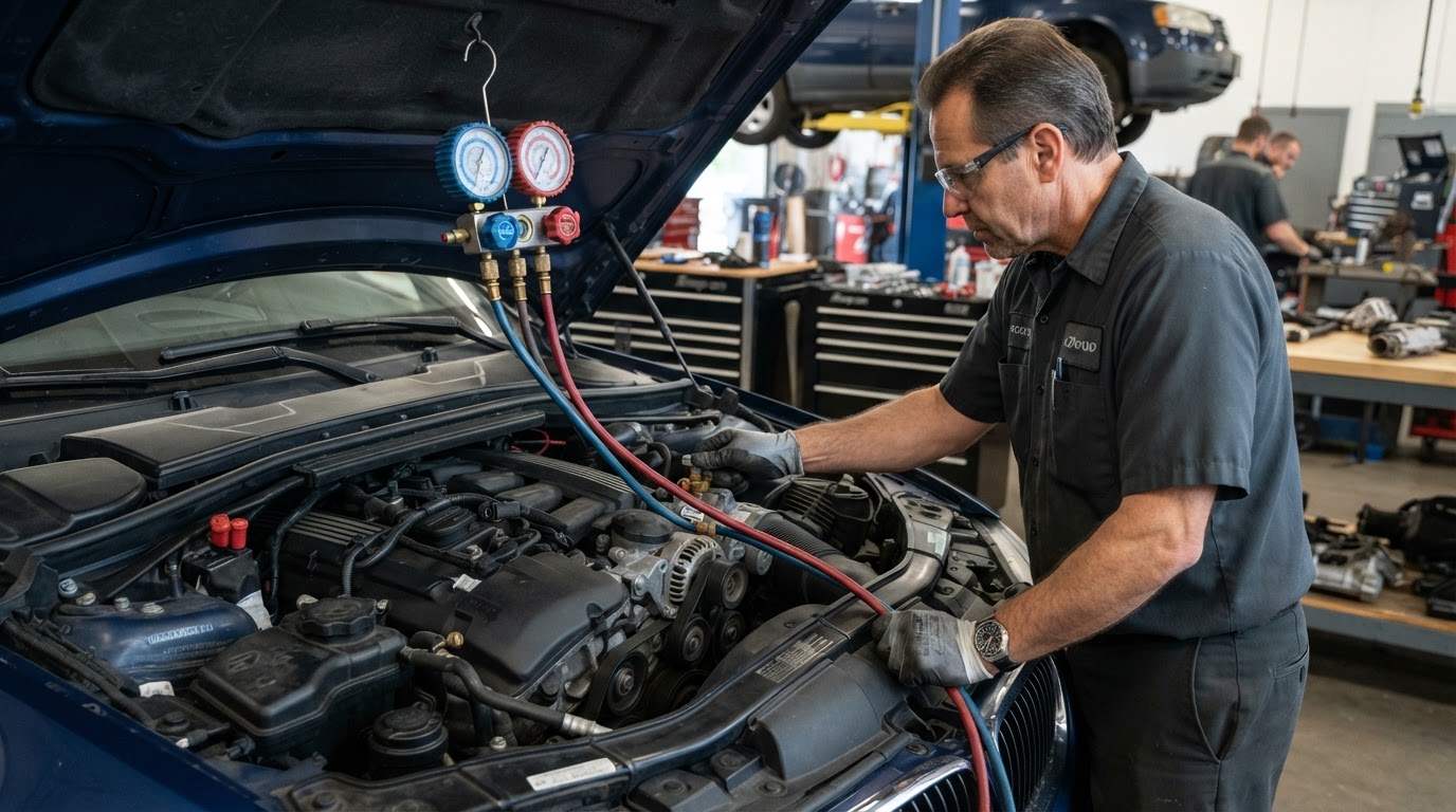 A/C Repair at Five Star Engine Rebuilders, Dallas, TX