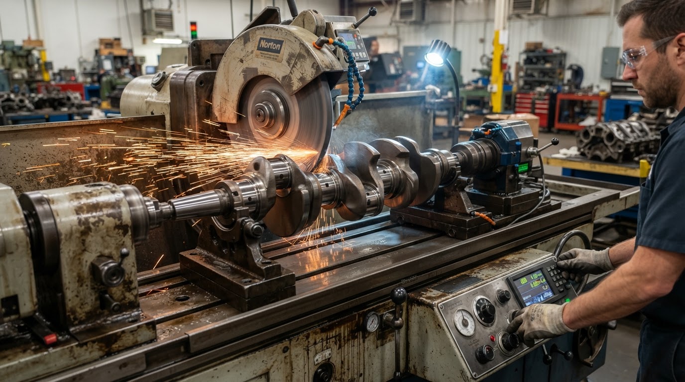 Crankshaft Machining at Five Star Engine Rebuilders, Dallas, TX